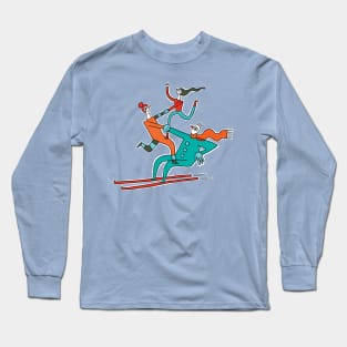 Skiing Acrobats Long Sleeve T-Shirt